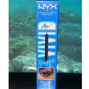 NYX Professional Makeup Vivid Brights Matte Liquid Eyeliner - Bright Blue